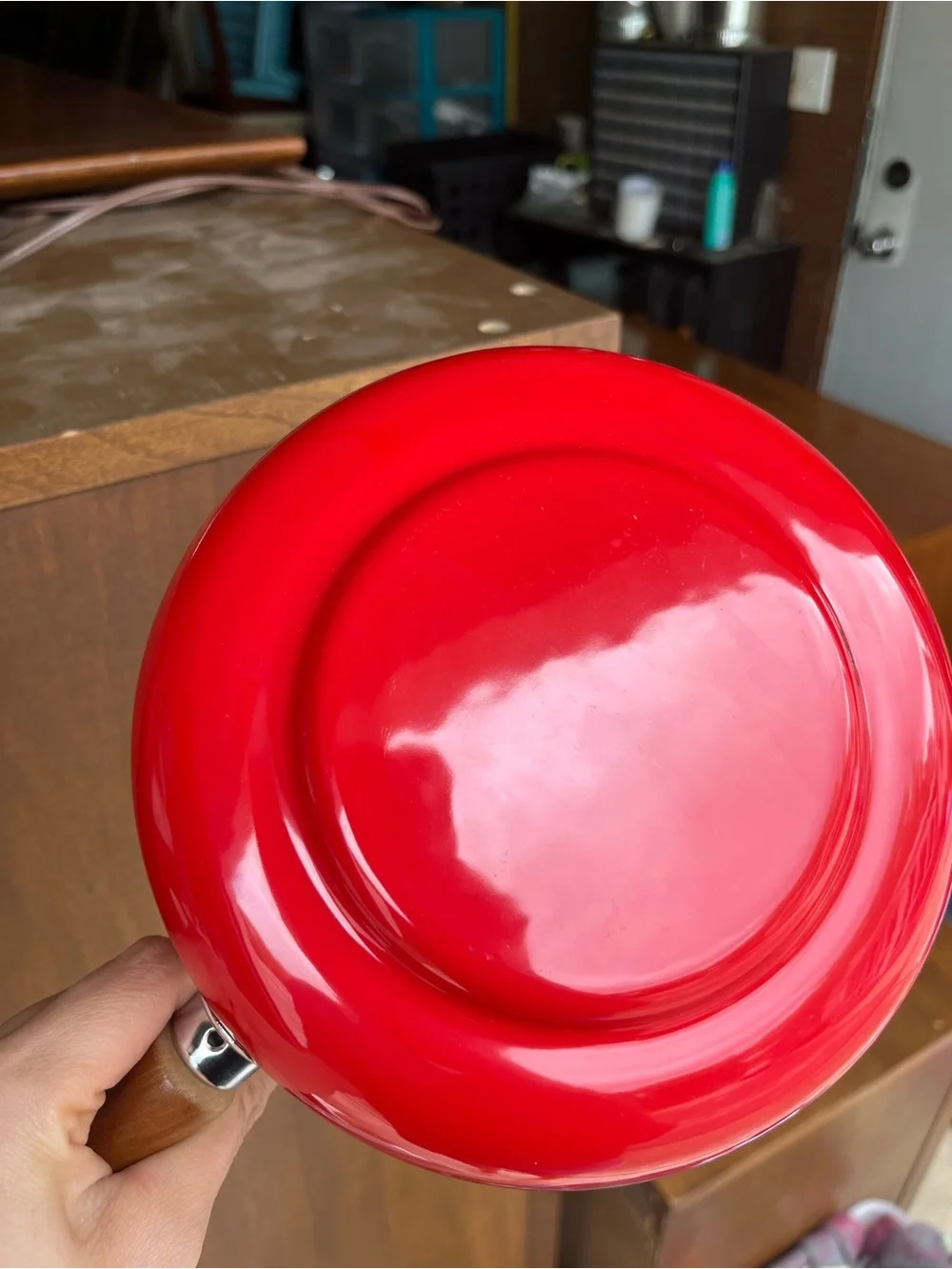 Vintage Red MCM Fondue Pot